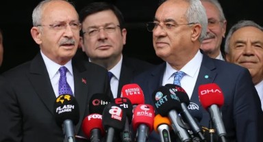 CHP Genel Başkanı Kılıçdaroğlu'ndan DSP Genel Başkanı Aksakal’a ziyaret