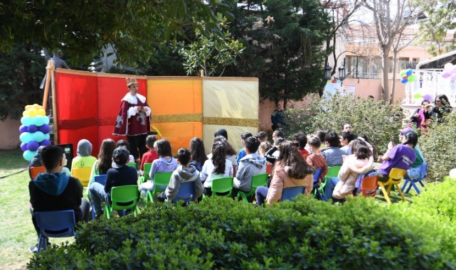 Depremzede çocuklara Bornova Belediyesi’nden moral etkinliği