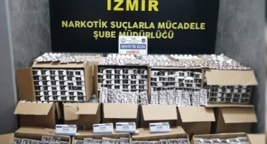 İzmir'de narkotik operasyonu! 105 bin sentetik ele geçirildi