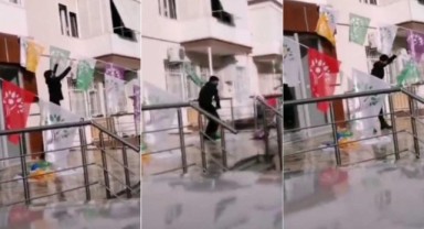 İzmir’de Yeşil Sol Parti seçim bürosuna saldırı!