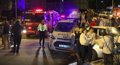 Uşak'ta 8 katlı binada yangın çıktı!