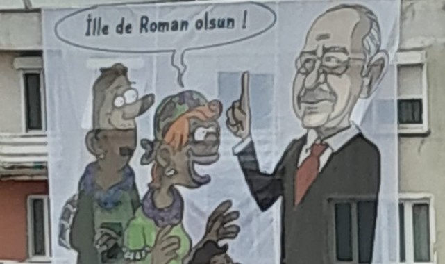 AK Partili Bekle’den CHP’nin Menemen’de açtığı Roman karikatürüne tepki!