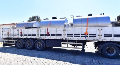 Hataylı süt üreticilerine İzmir’den tank desteği