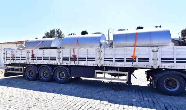 Hataylı süt üreticilerine İzmir’den tank desteği