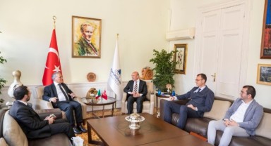 İtalya’nın Türkiye Büyükelçisi Giorgio Marrapodi Soyer’i ziyaret etti
