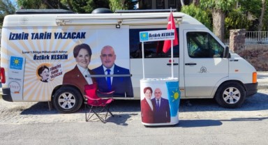 Karavanını İYİ Partili Öztürk Keskin İçin seçim bürosu yaptı