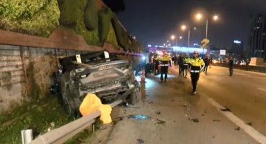 Maltepe'de alkollü sürücü yol bakım ekibinin arasına daldı: 4 ölü 1 yaralı