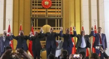 Sinan Oğan ve Hüda-Par lideri Yapıcıoğlu yan yana