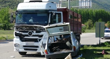 TIR ile otomobilin çarpıştığı kazada; şoför gözaltına alındı!