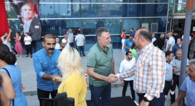 Başkan Sandal personeliyle bayramlaştı!