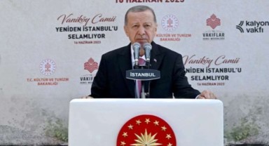 Erdoğan'ın 5'li çete sevdası: Restore edilen Vaniköy Camisi'nin açılışında Kalyon'a övgüler dizdi