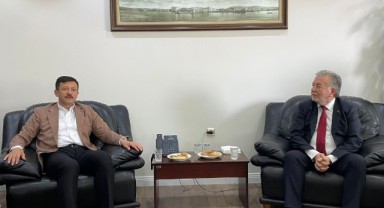 Hamza Dağ, İzmir Esnaf ve Sanatkarlar Odaları Birliği Başkanı Yalçın Ata'yı ziyaret etti