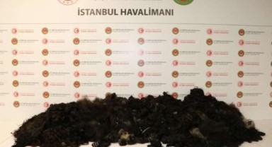 İstanbul Havalimanı’nda 93 kilo insan saçı ele geçirildi!