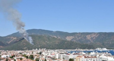 Marmaris'te orman yangını çıktı