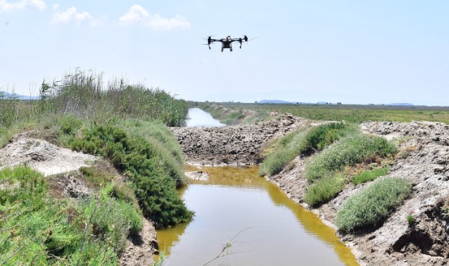 İzmir’de sivrisinek ile dronlu mücadele