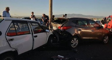 Manisa'nın Turgutlu ilçesinde, Feci kaza