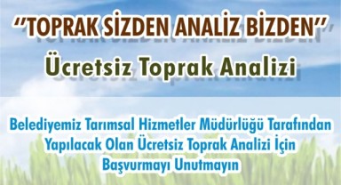 Menderes’te ücretsiz toprak analizi
