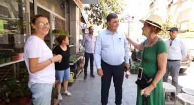 Başkan Tugay, daha sağlıklı bir kent yaşamı için Karşıyaka’yı adım adım geziyor