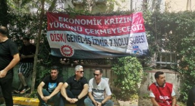 Bornova, Buca ve Bayraklı Belediyesi işçilerinden iş bırakma eylemi