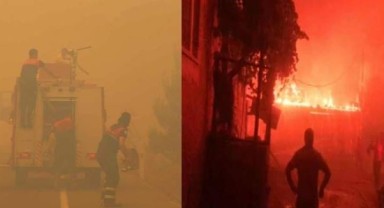 Çanakkale'de çıkan orman yangını hızla ilerliyor