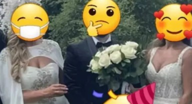 Düğünde kaynananın giyim seçimi olay oldu: İki gelin mi?