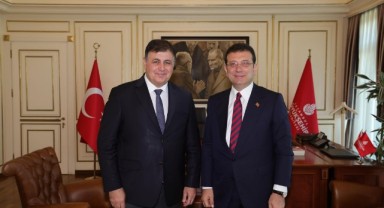 Başkan Cemil Tugay'dan Ekrem İmamoğlu'na ziyaret