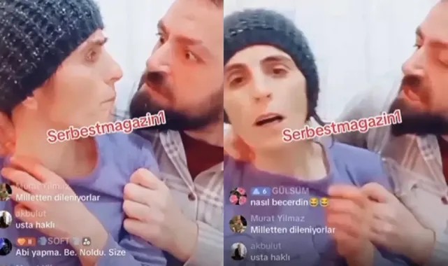 Canlı yayında karısını dövdü: Tiktok'ta yeni rezalet