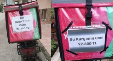 Kuryelerden yürek yakan protesto