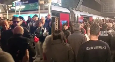 İzmir'de seferler aksayınca metroyu tekmelediler, makinisti dövmeye kalktılar