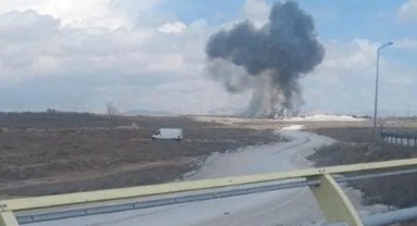 Konya'da askeri eğitim uçağı düştü!