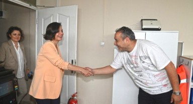 Başkan Kınay Fen İşleri Şantiyesi'nde güne başladı
