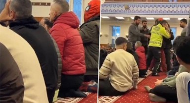 Hatay'da 'Örümcek Adam' kostümüyle bayram namazı kılan kişiye polis müdahalesi