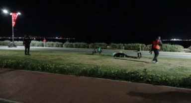 Konak Kordon'da dehşet: Çimde bir ceset bulundu