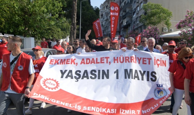 Başkan Eşki işçilerle yürüdü