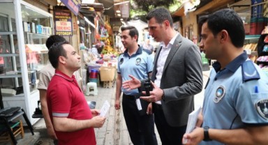 Konak’ta işyerlerine hem denetim hem bilgilendirme