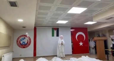 Öğrencilere kefenli gösteri yaptırıldı