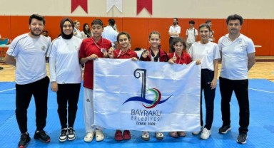 Tekvandoda İzmir’in şampiyonu Bayraklı Belediyesi