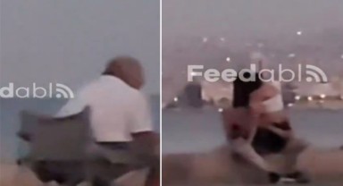 Alsancak'ta skandal görüntüler! Kimseye aldırış etmeden...