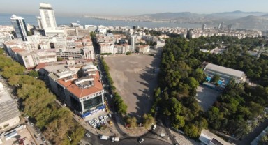 Belediye binasının yapımına karşılık Basmane Çukuru’ndan şartlı feragat