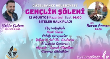 Güzelbahçe Belediyesi Gençlik Şöleni Başlıyor