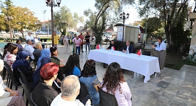 Başkan Çiçek vatandaşları dinledi
