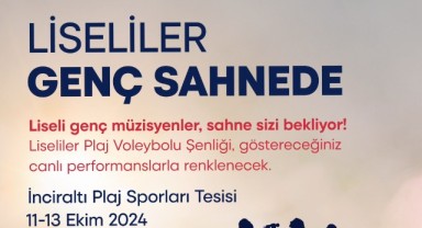 Liseliler plaj voleybolu şenliğinde buluşuyor