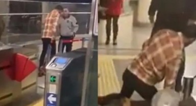 Marmaray istasyonunda güvenlik yolcuyu vurdu!