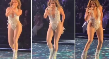 Suudi Arabistan'da Jennifer Lopez rüzgarı! Şeriatla yönetilen Suudi Arabistan'da Jennifer Lopez mayo ile konser verdi