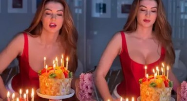 Burcu Özberk'in doğum günü pozları olay oldu!