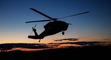 Isparta'da askeri helikopter düştü