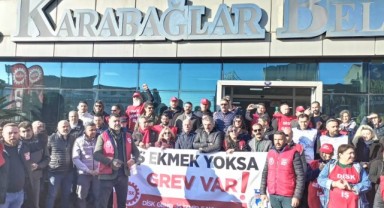 Karabağlar Belediyesi'nde grev kararı asıldı..