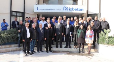 Başkan Tugay İZBETON işçileriyle buluştu