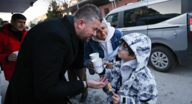 Bucalılar güne sıcak çorba ile başladı