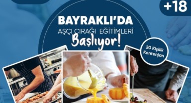 Bayraklı’da ücretsiz ‘aşçı çırağı’ eğitimi